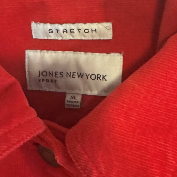 Red XL corduroy jacket - Picture 3 of 4